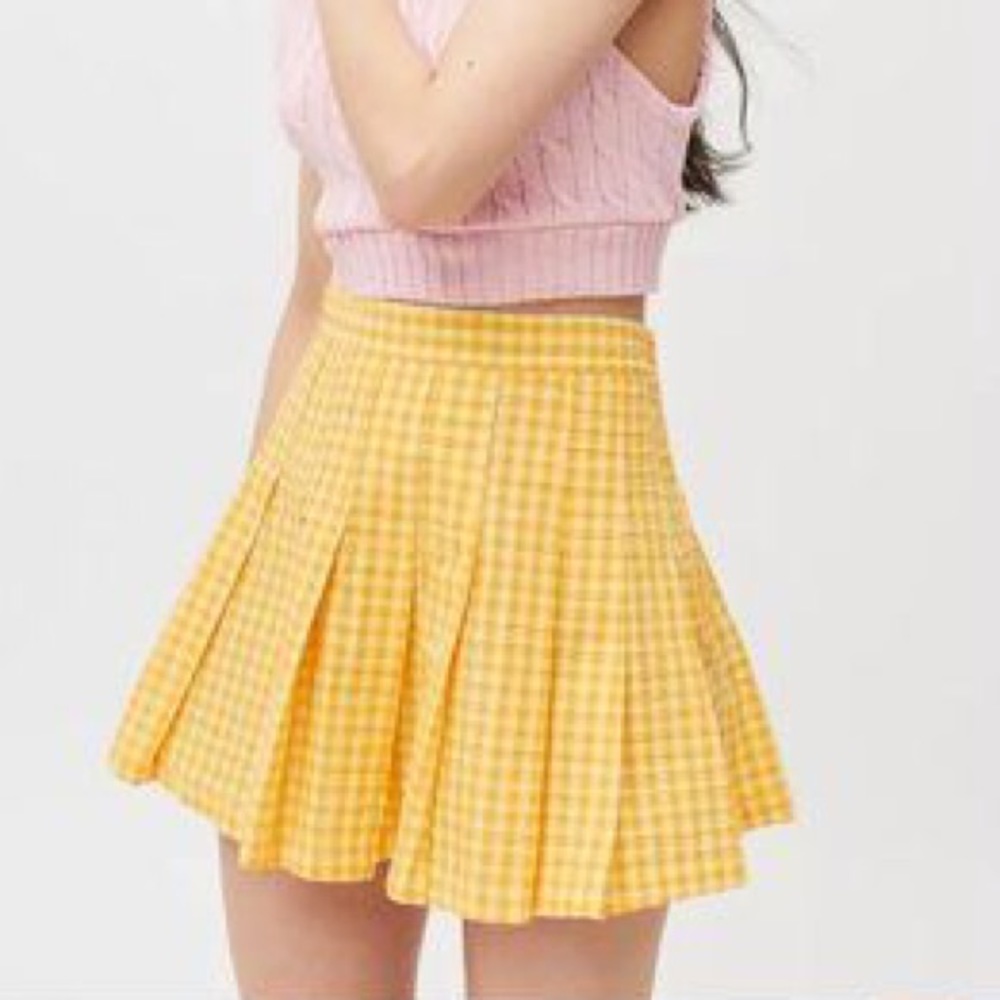 UO Plaid Tennis Mini Skirt - Picture 2 of 3